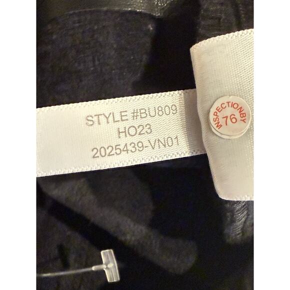 NWT J. CREW Women's Faux Leather Pants Size 25 High Rise Straight Leg Demi Boot - Picture 9 of 10